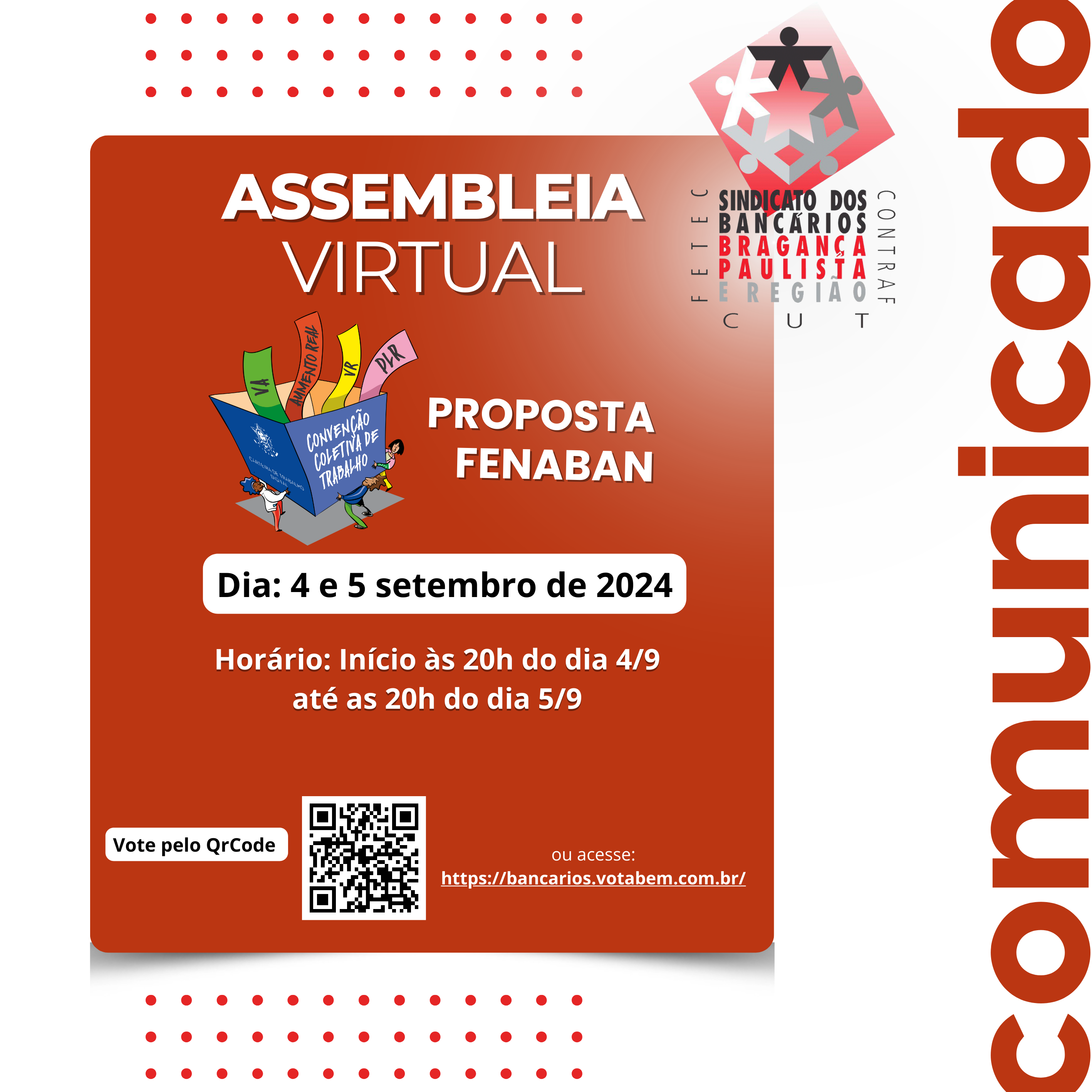 ASSEMBLEIA VIRTUAL: VOTE AQUI