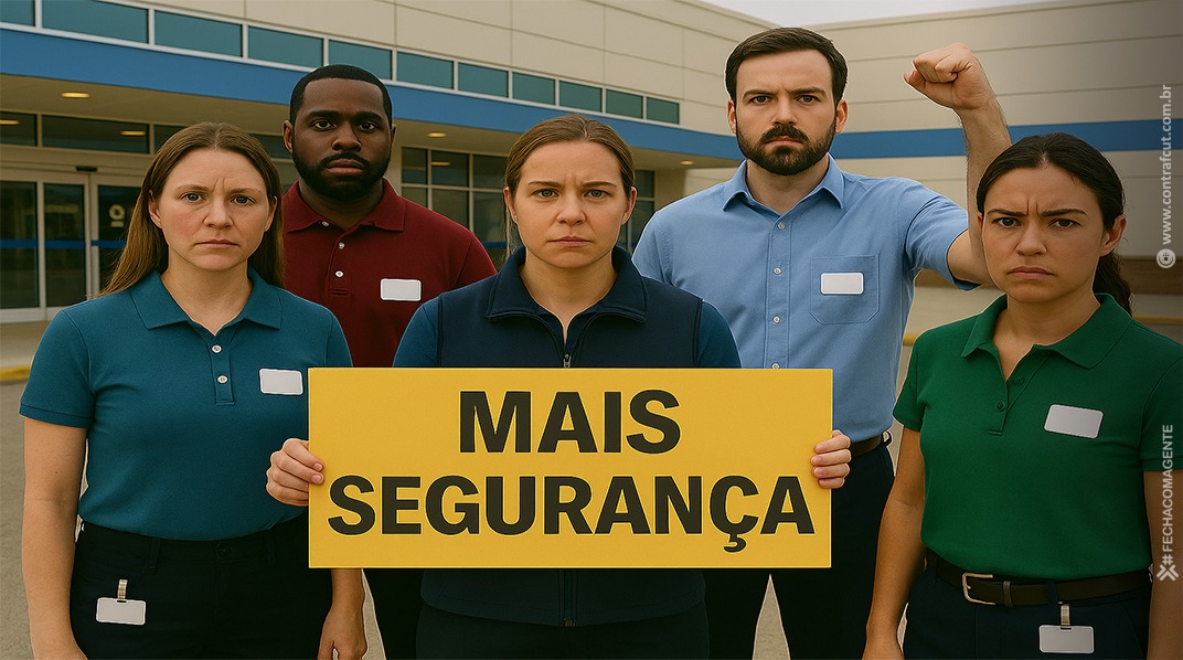 Funcionários exigem segurança em unidades do Mercantil