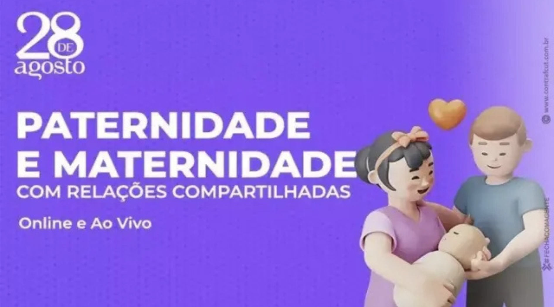 Abertas inscrições para o curso “Paternidade e Maternidade com Relações Compartilhadas”