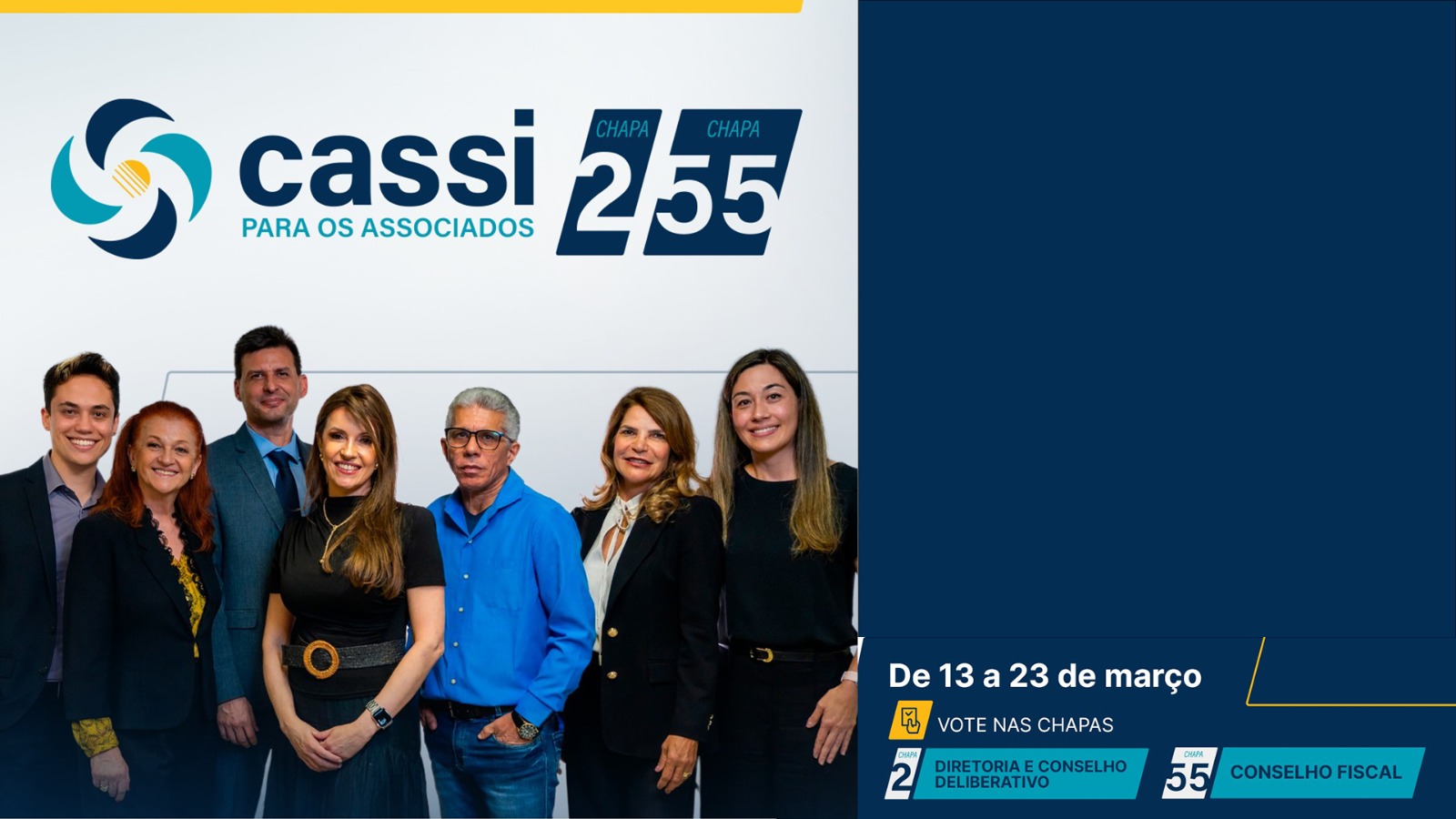 Eleições na Cassi: vote Chapa 2 e na 55 e fortaleça a Caixa de Assistência dos Funcionários do BB