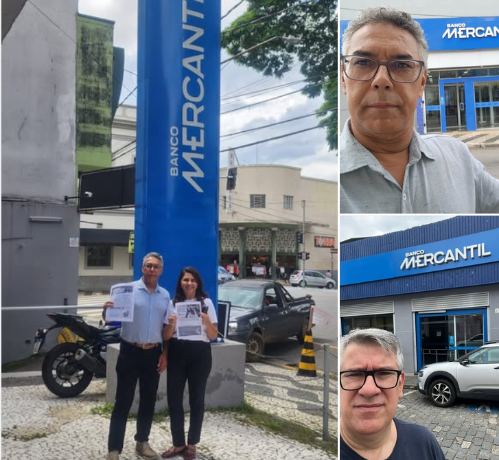 Dia Nacional de Luta denuncia metas abusivas e falta de segurança no Banco Mercantil