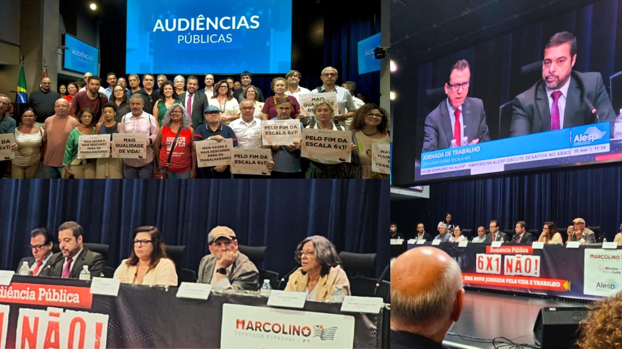 Sindicatos da FETEC SP participam de audiência pública e reforçam pressão pelo fim da escala 6×1