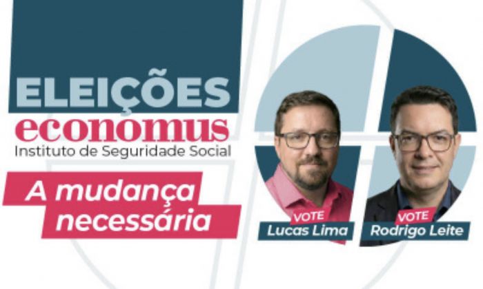 Eleições no Economus começam 16 de abril; Sindicato apoia Lucas Lima e Rodrigo Leite