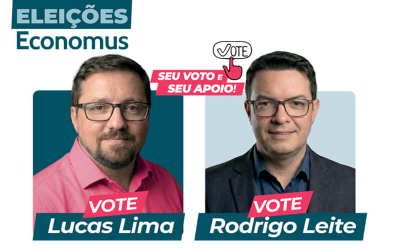 Eleições no Economus começam 16 de abril; Sindicato apoia Lucas Lima e Rodrigo Leite