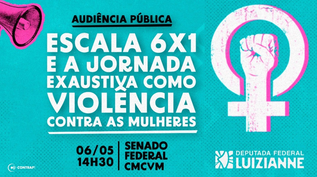 Audiência no Senado vai debater escala 6×1 como forma de violência estrutural contra as mulheres