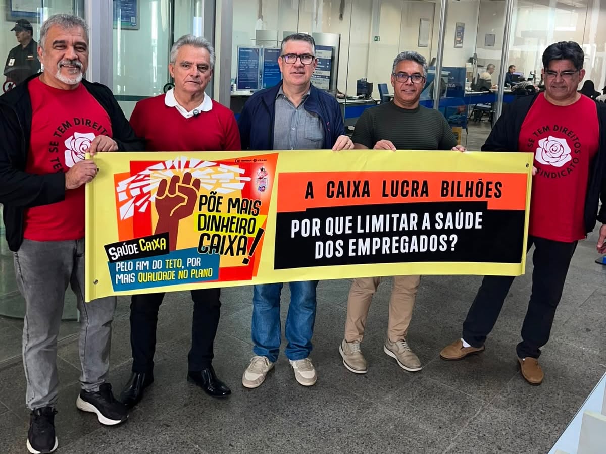 Dia Nacional de Mobilização leva defesa do Saúde Caixa e da Caixa pública às unidades de todo o país