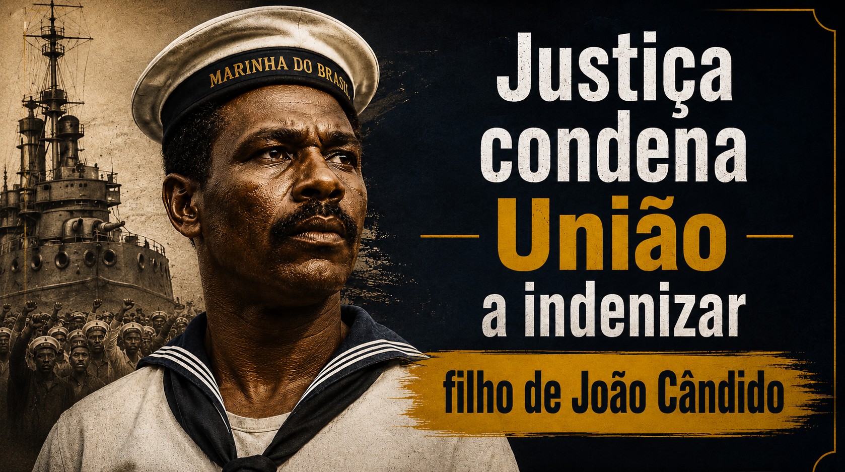 Justiça condena União a indenizar filho de João Cândido por ataques à memória do líder da Revolta da Chibata