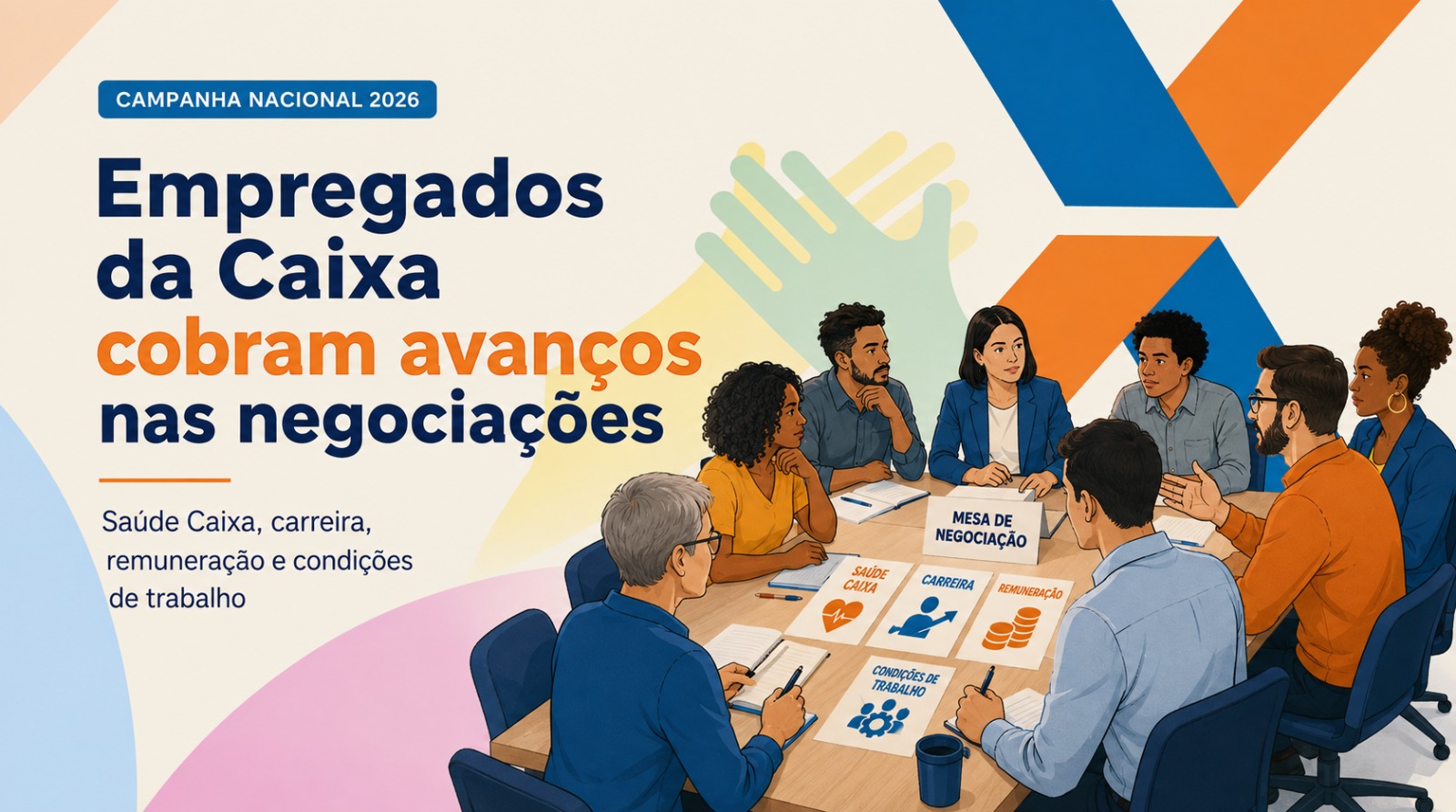 Após seis rodadas, empregados cobram da Caixa avanços nas principais reivindicações